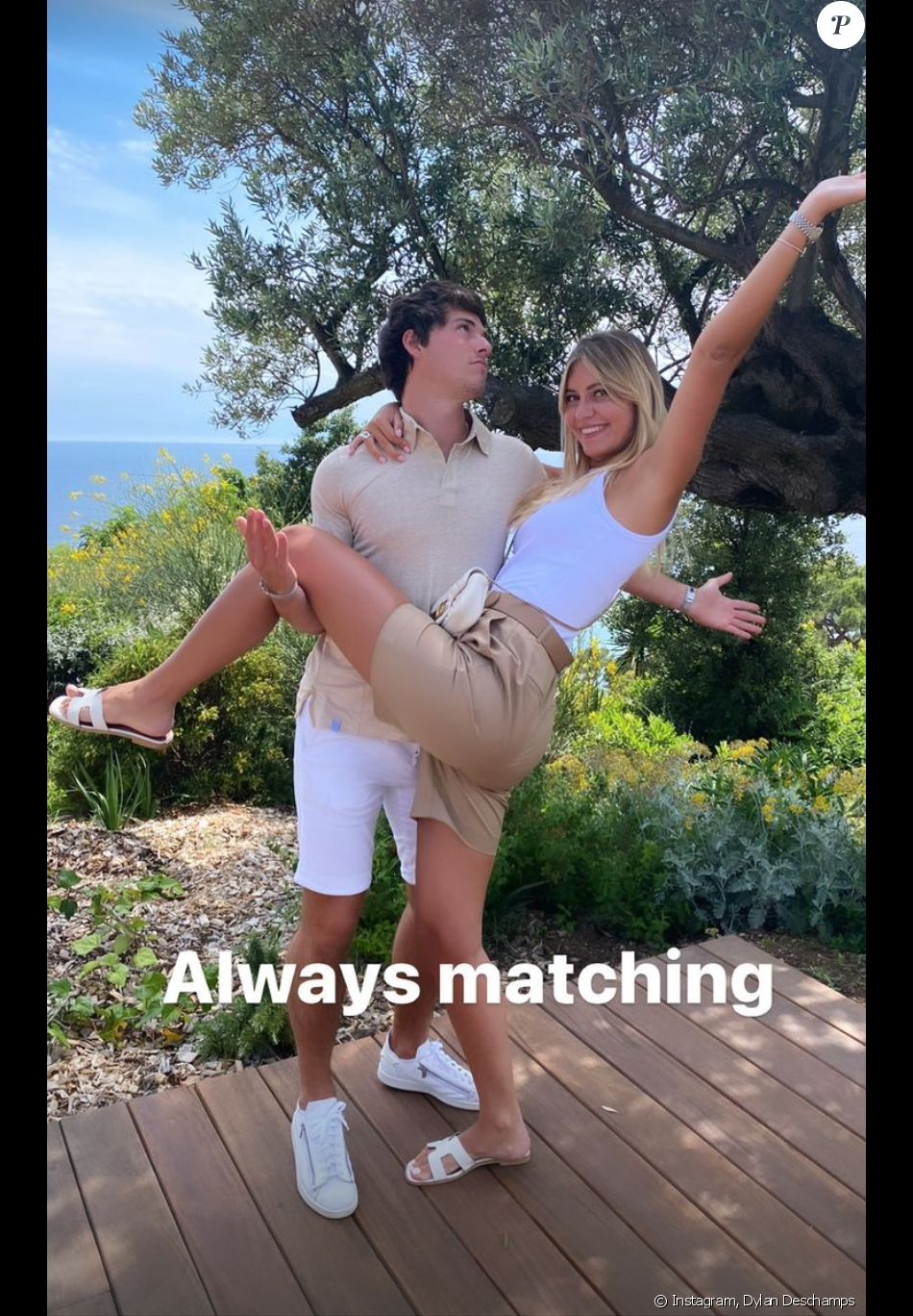 Dylan Deschamps souhaite un joyeux anniversaire à sa petite amie, Mathilde Cappelaere. Le 23 juin 2021.