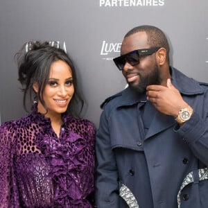 Exclusif - Le rappeur Gims et sa femme Demdem Djuna lors du photocall de la 14ème édition du Casa Fashion Show au Sofitel Casablanca Tour Blanche à Casablanca, Maroc. © Philippe Doignon/Bestimage