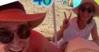 Faustine Bollaert en vacances pour l'anniversaire d'un ami !