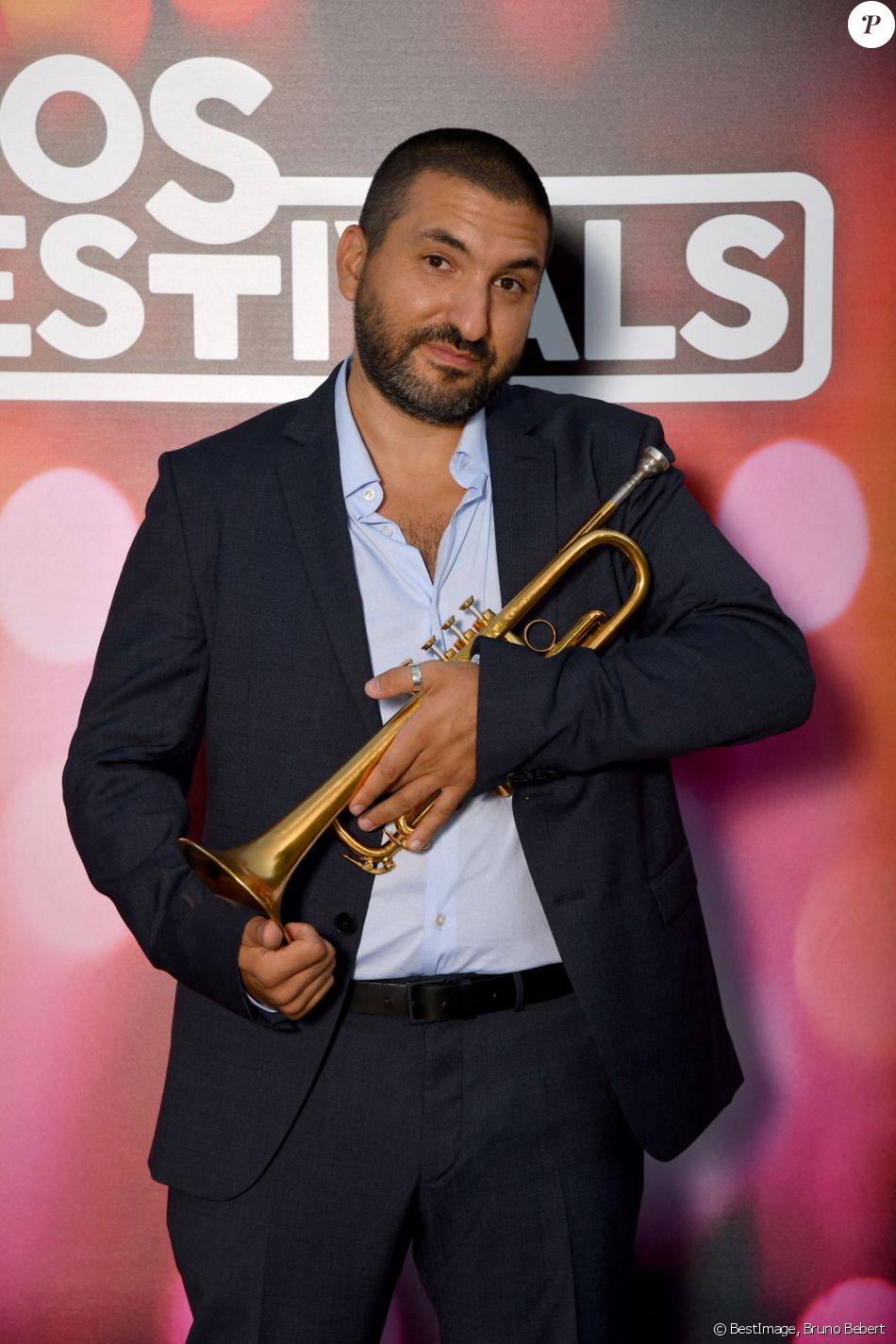 Ibrahim Maalouf - Photocall du premier jour des répétitions de l'émission "Nice Jazz Festival" au Théâtre de Verdure à Nice le 24 juillet 2020. © Bruno Bebert/Bestimage