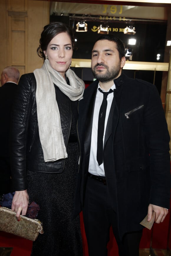 Ibrahim Maalouf et sa compagne - 40e cérémonie des César au théâtre du Châtelet à Paris, le 20 février 2015.