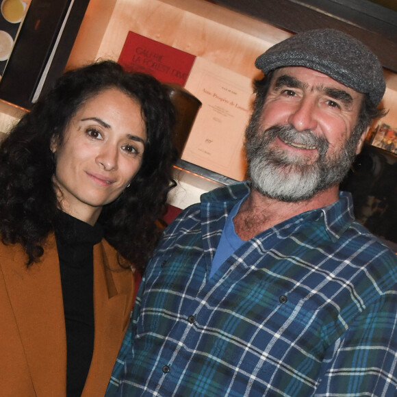 Rachida Brakni et Eric Cantona - Conférence de presse de la série "Le voyageur: La permission de minuit" au restaurant Les Editeurs à Paris. © Coadic Guirec/bestimage