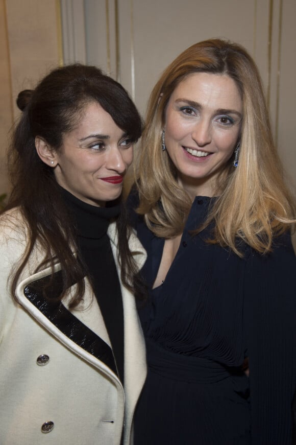 Rachida Brakni et Julie Gayet - Soirée des Révélations César dans les salons de la maison Chaumet place Vendôme à Paris, le 11 janvier 2016.