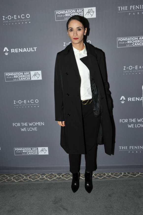 Rachida Brakni - Dîner de gala au profit de la Fondation ARC pour la recherche contre le cancer du sein à l'hôtel Peninsula à Paris. Le 1er octobre 2015.