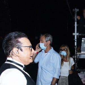 Jean-Marc Généreux et M. Pokora - Enregistrement de l'émission "Spectaculaire" à La Plaine Saint-Denis. Le 22 septembre 2020. © Pierre Perusseau / Bestimage