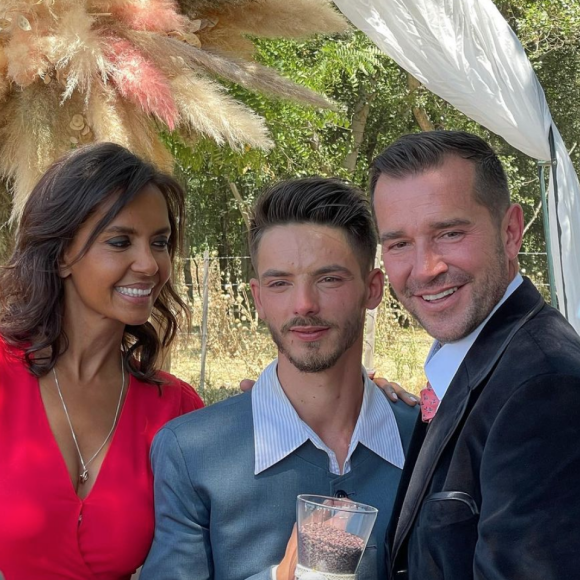 Karine Le Marchand au mariage de Mathieu et d'Alexandre (ADP 15).