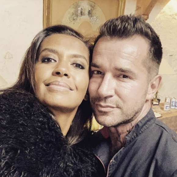 Mathieu, candidat de "L'amour est dans le pré" saison 15, en 2020 sur M6, et Karine Le Marchand.