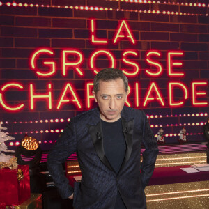 Gad Elmaleh durant l'enregistrement de l'émission "La grosse charriade",le 10 décembre 2020 © Jack Tribeca / Bestimage 