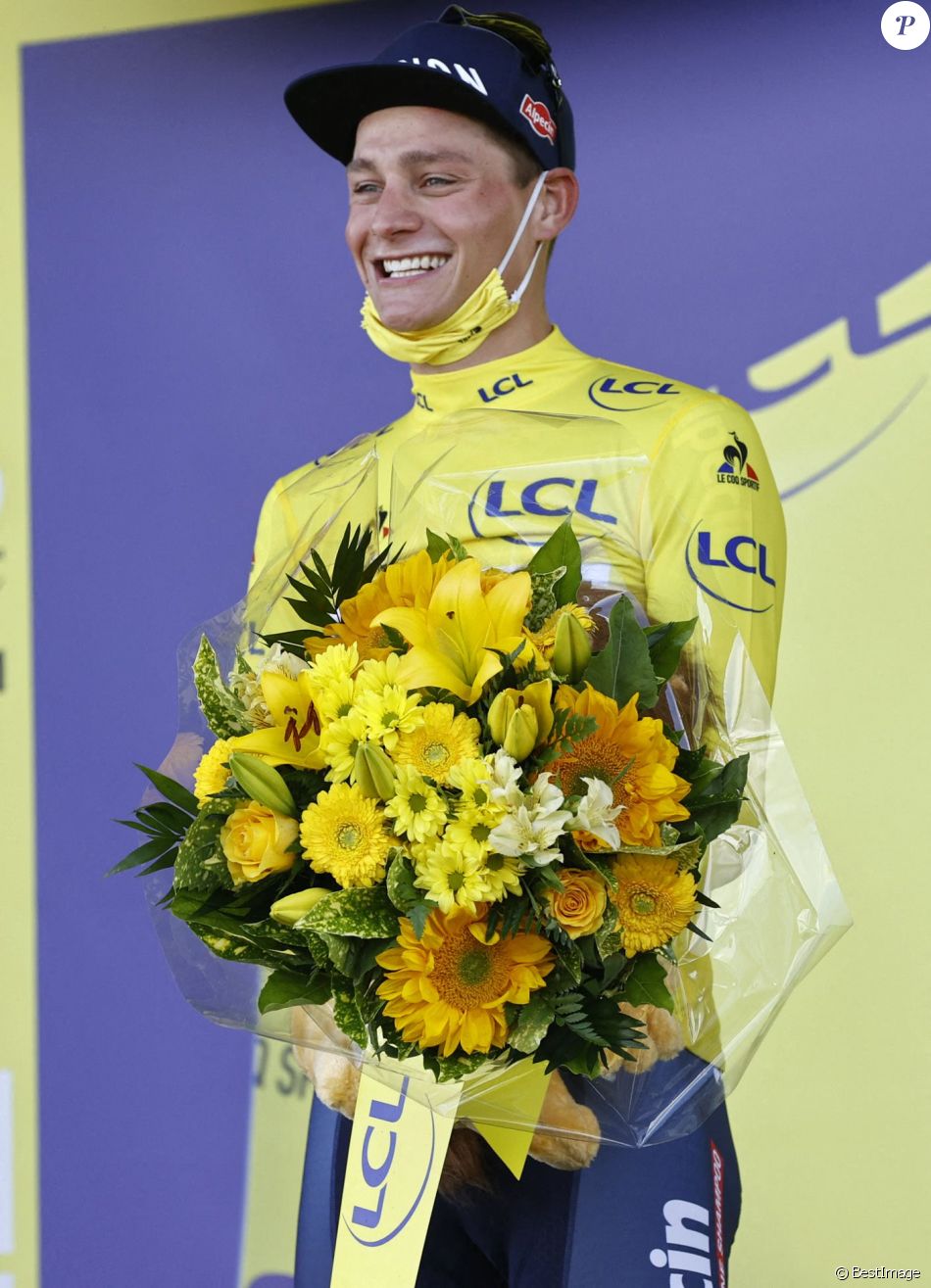 Mathieu van der Poel lors du Tour de France 2021 à Mur de Bretagne, le 27 juin 2021. © Photonews / Panoramic / Bestimage