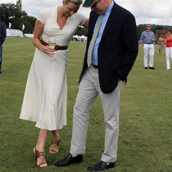 Le prince Albert de Monaco et sa fiancée Charlene Wittstock au World Class Polo de Londres en 2010.
