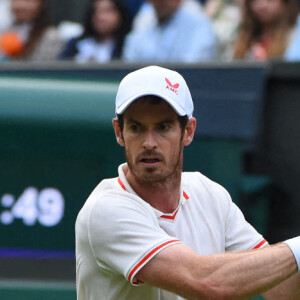 Andy Murray pendant son premier match à Wimbledon, le 28 juin 2021, à Londres. Photo by Corinne Dubreuil/ABACAPRESS.COM