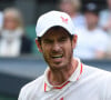Andy Murray pendant son premier match à Wimbledon, à Londres. Photo by Corinne Dubreuil/ABACAPRESS.COM