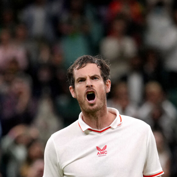 Andy Murray celebrates beating Nikoloz Basilashvili on Centre Court on day one of Wimbledon at The All England Lawn Tennis and Croquet Club, Wimbledon. Picture date: Monday June 28, 2021. ... Wimbledon 2021 - Day One - The All England Lawn Tennis and Croquet Club ... 28-06-2021 ... London ... UK ... Photo credit should read: John Walton/PA Wire. Unique Reference No. 60635657 ... See PA story TENNIS Wimbledon. Photo credit should read: John Walton/PA Wire. RESTRICTIONS: Editorial use only. No commercial use without prior written consent of the AELTC. Still image use only - no moving images to emulate broadcast. No superimposing or removal of sponsor/ad logos. 