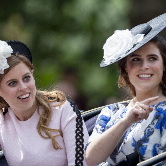 La princesse Eugenie d'York, la princesse Beatrice d'York - La parade Trooping the Colour 2019, célébrant le 93ème anniversaire de la reine Elisabeth II, au palais de Buckingham, Londres, le 8 juin 2019.