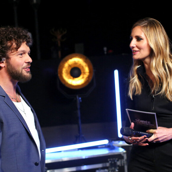 Exclusif - Claudio Capéo et Marie Portolano - Backstage de l'enregistrement de l'émission "La soirée extraordinaire : La musique comme vous ne l'avez jamais vue", qui sera diffusée le 30 juin sur M6. © Gaffiot-Moreau / Bestimage 