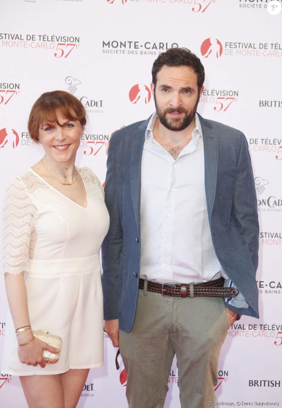 Anne-Élisabeth Blateau et David Mora lors de l'ouverture de la 57ème édition du Festival de la Télévision de Monte-Carlo le 16 juin 2017. © Denis Guignebourg / Bestimage