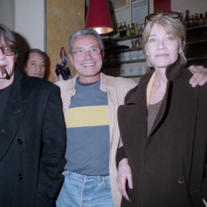 Archives - Jacques Dutronc, Jean-Marie Périer et Françoise Hardy - Exposition "Jean-Marie Périer", Carte blanche du magazine Elle, à Paris. 1990. © Jean-Claude Woestelandt / Bestimage