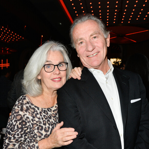 William Leymergie et sa femme Maryline - Le réalisateur français C. Lelouch célèbre ses 80 ans au restaurant Victoria à Paris, France, le 30 octobre 2017. © Coadic Guirec/Bestimage