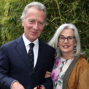 William Leymergie et sa femme Maryline - People au village des Internationaux de Tennis de Roland Garros. © Dominique Jacovides / Bestimage