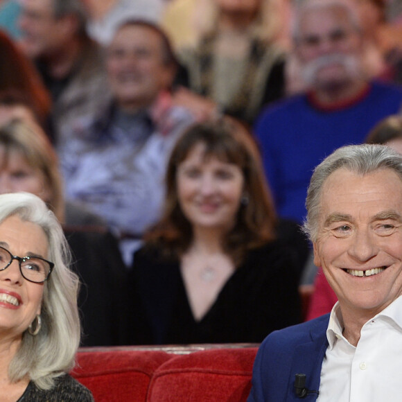William Leymergie et sa femme Maryline - Enregistrement de l'émission "Vivement Dimanche" à Paris le 04 novembre 2015 et qui sera diffusée le 08 novembre, France télévisions en Féte. Coadic Guirec / Bestimage