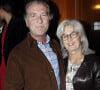 William Leymergie et sa femme - Remise de decoration a Arlette Gordon au club 13 a Paris le 23 Septembre 2012.