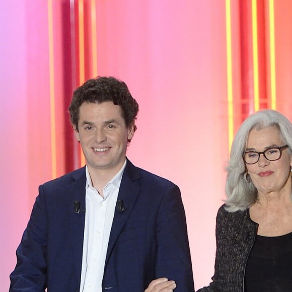 Anna, Sacha, Gery et Maryline Leymergie - Enregistrement de l'émission "Vivement Dimanche" à Paris le 04 novembre 2015 et qui sera diffusée le 08 novembre, France télévisions en Féte.  Coadic Guirec / Bestimage