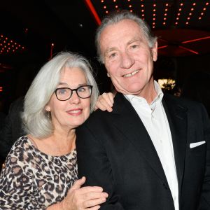 William Leymergie et sa femme Maryline - Le réalisateur français C. Lelouch célèbre son quatre-vintième anniversaire au restaurant Victoria à Paris, France. © Coadic Guirec/Bestimage