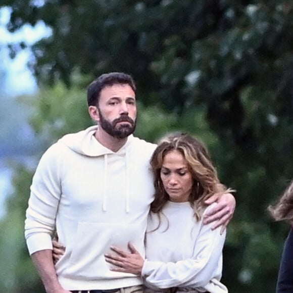 Jennifer Lopez et Ben Affleck à Long Island, le 3 juillet 2021.