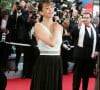 Sophie Marceau au moment de son accident de robe, au Festival de Cannes.