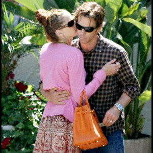 Julia Roberts et son mari Daniel Moder à Los Angeles en juillet 2008.