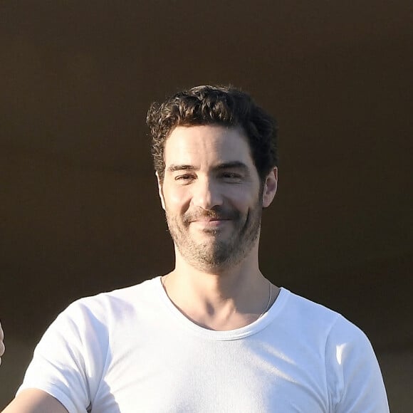 Tahar Rahim depuis l'hôtel Martinez, à Cannes, le 5 juillet 2021