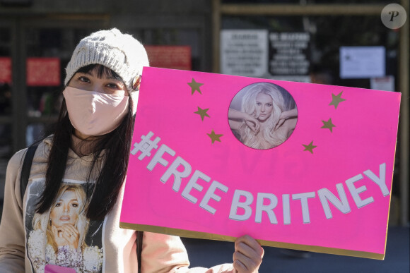 Manifestation "FreeBritney" devant le tribunal de Stanley Mosk à Los Angeles, le 10 novembre 2020.