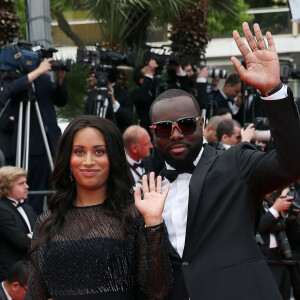 Maître Gims et sa femme DemDem - Montée des marches du film "The BFG" ("Le BGG Le Bon Gros Géant") lors du 69ème Festival International du Film de Cannes. Le 14 mai 2016. © Borde-Jacovides-Moreau/Bestimage