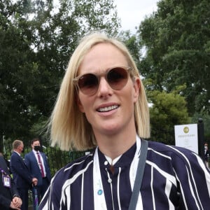 Zara Tindall au tournoi de Wimbledon à Londres, le 7 juillet 2021.