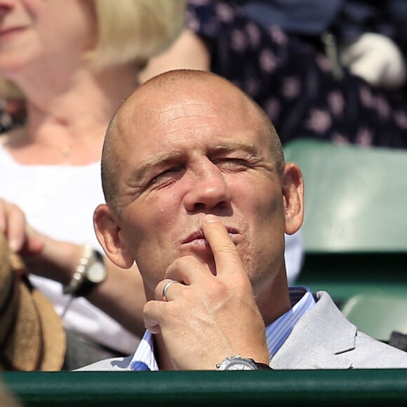 Zara et Mike Tindall au tournoi de Wimbledon à Londres, en 2015.