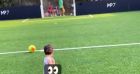 M. Pokora et son fils Isaiah s'offrent une partie de foot en plein air. Juillet 2021