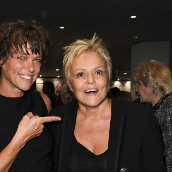 Semi-exclusif - Anne Le Nen et sa compagne Muriel Robin - Générale du nouveau spectacle "Muriel Robin et Pof !" au Palais des Sports à Paris le 3 octobre 2019. © Coadic Guirec/Bestimage