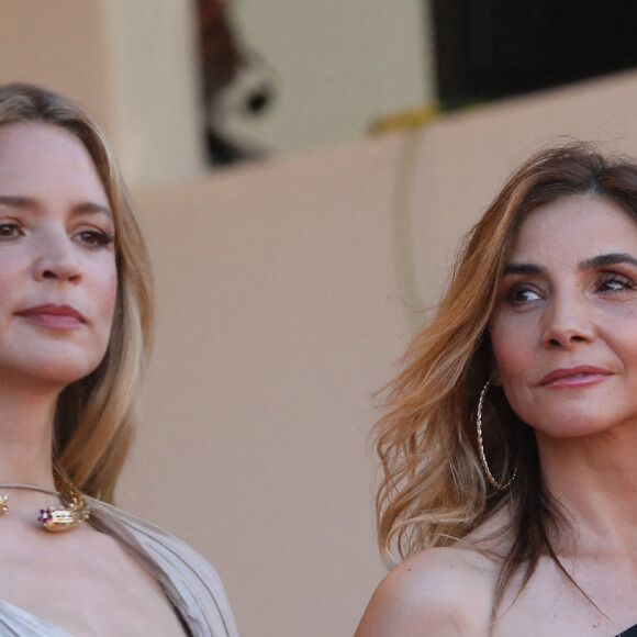 Virginie Efira, Clotilde Courau - Montée des marches du film " Benedetta " lors du 74ème Festival International du Film de Cannes. Le 9 juillet 2021 © Borde-Jacovides-Moreau / Bestimage 