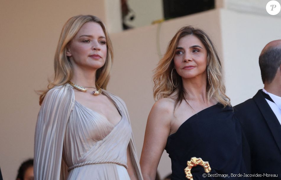 Virginie Efira, Clotilde Courau - Montée des marches du film " Benedetta " lors du 74ème Festival International du Film de Cannes. Le 9 juillet 2021 © Borde-Jacovides-Moreau / Bestimage
