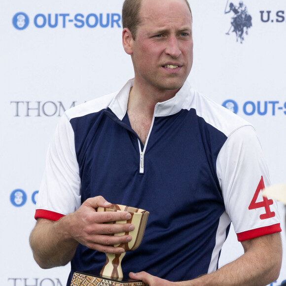 Le prince William, duc de Cambridge, participe à la Out-Sourcing Inc. Royal Charity Polo Cup 2021, au Guards Polo Club à Windsor, Royaume Uni, le 9 juillet 2021.