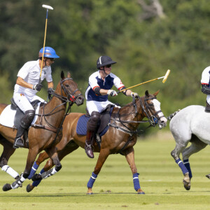 Le prince William, duc de Cambridge, participe à la Out-Sourcing Inc. Royal Charity Polo Cup 2021, au Guards Polo Club à Windsor, Royaume Uni, le 9 juillet 2021.