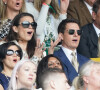 Hayley Atwell, Tom Cruise et Pom Klementieff assistent à la finale simple dames de Wimbledon opposant Ashleigh Barty à Karolína Plíšková au All England Lawn Tennis and Croquet Club à Londres. © Antoine Couvercelle/Panoramic/Bestimage