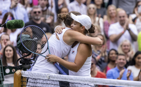 Ashleigh Barty a remporté le tournoi de Wimbledon après sa victoire en finale face à Karolína Plíšková. Londres, le 10 juillet 2021.