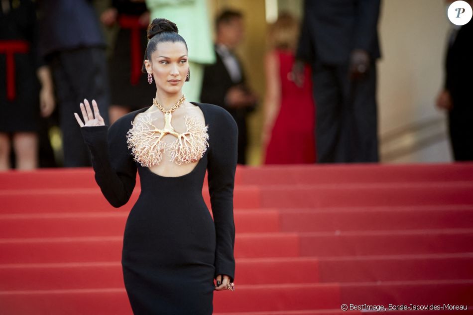 Bella Hadid - Montée des marches du film " Three Floors / Tre Piani" lors du 74ème Festival International du Film de Cannes. © Borde-Jacovides-Moreau / Bestimage