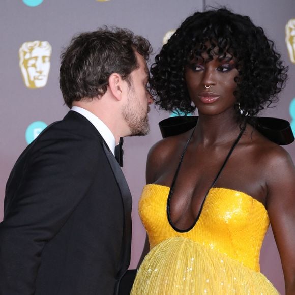 Joshua Jackson et sa femme Jodie Turner-Smith enceinte - 73e cérémonie des British Academy Film Awards (BAFTA) au Royal Albert Hall à Londres, le 2 février 2020. 