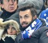 Laurent Ournac et sa femme Ludivine - Match France vs Suède au Stade de France à Saint-Denis. Le 11 novembre 2016. © Cyril Moreau/Bestimage