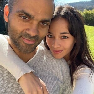 Tony Parker et sa compagne Alizé Lim.