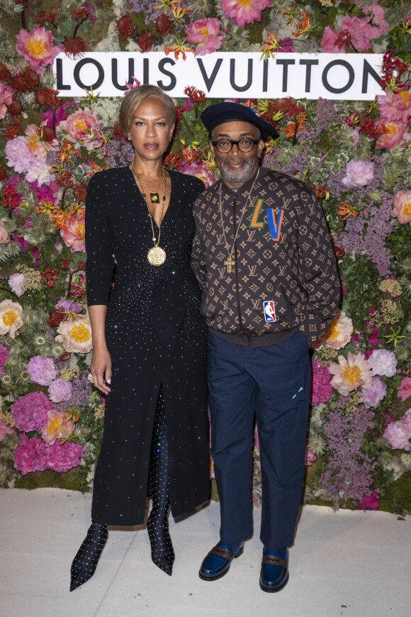 Semi Exclusif - Tonya Lewis Lee et son mari Spike Lee - Dîner "Louis Vuitton" chez Fred L'Ecailler lors du 74ème Festival International du Film de Cannes. Le 13 juillet 2021. © Borde-Jacovides-Moreau / Bestimage