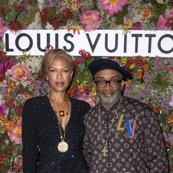 Semi Exclusif - Tonya Lewis Lee et son mari Spike Lee - Dîner "Louis Vuitton" chez Fred L'Ecailler lors du 74ème Festival International du Film de Cannes. Le 13 juillet 2021. © Borde-Jacovides-Moreau / Bestimage