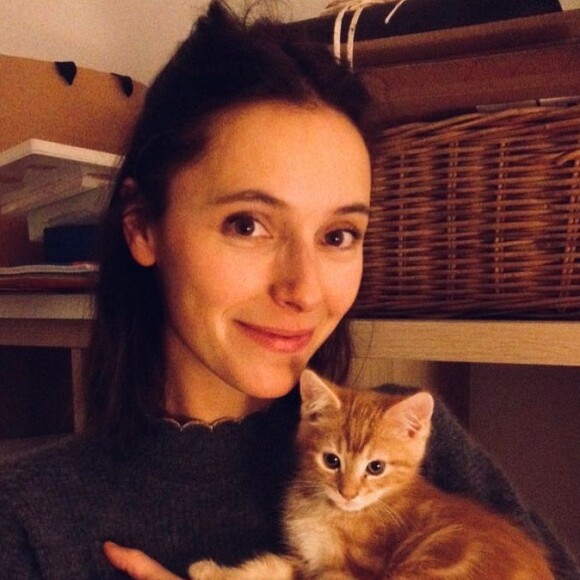 Lolita Séchan et son chat Bobby sur Instagram, en 2017.